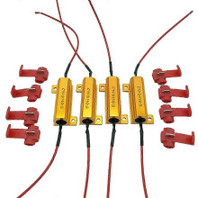 PARKsuitable for 4pcs LED Indicator Ballast Load Resistor Flash Rate Relay Turn Signal Bulbs 50W 6 Ohm Load