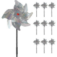 PARKBird Repeller (Pack of 10),Reflective Windmill Bird Scarers Scare Birds Away Garden,Orchard,Home,Farm-Safer