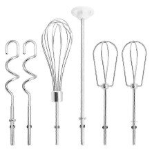 PARKHand Mixer Attachments Beater,Whisk,Blending Rod and Dough Hooks, Stainless Steel Hand Mixer Accesso-CHENG