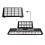PARKSupport de clavier de piano portable, support de livre, support de livre de lecture, support de 2