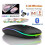 PARK2.4GHz Bluetooth 5.1 Wireless Mouse With USB Receiver Rechargeable RGB Gaming Silent Mouse Ergonomic 2