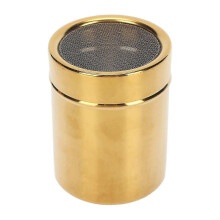 PARKPowder Shaker Stainless Steel Rust Resistance Gold Fine Mesh Powder Sugar Shaker compatible Kitchen-cheng