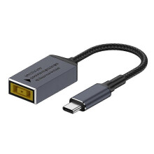 PARKPD100W compatibele Lenovo DC Square Jack naar USB Type-C Converter Oplaadkabel Compatibel met compatibele