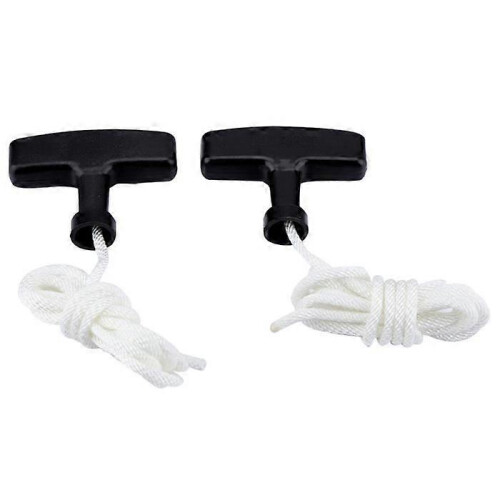 PARKZerodis Recoil Pull Handle 2pcs Lawn Mower Recoil Pull Start Handle 1.5m Cord Rope -sx