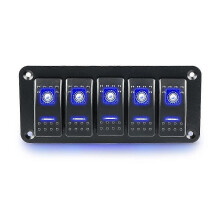 PARK12v Switch Panel Rockers Light Toggle With Blue Led Light Indicator Easy Operation Waterproof Design