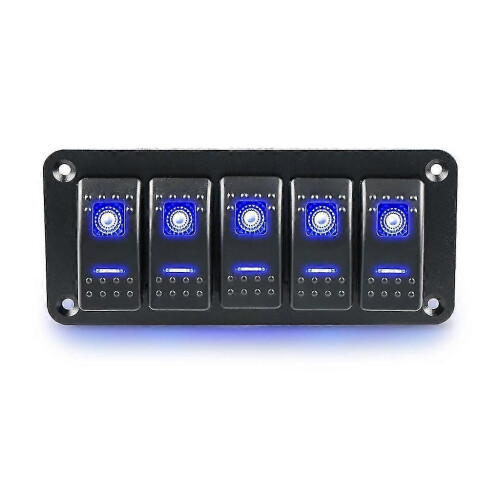 PARK12v Switch Panel Rockers Light Toggle With Blue Led Light Indicator Easy Operation Waterproof Design