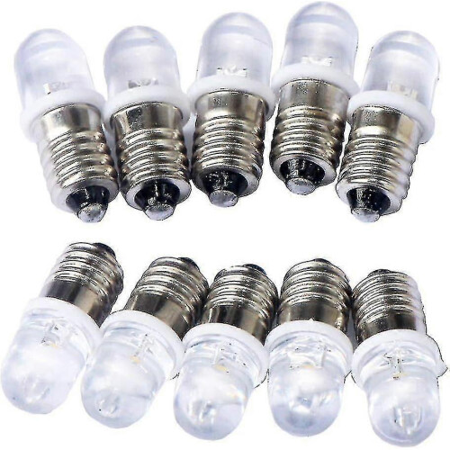 PARK10pcs E10 12v Led Bulb Warm -CDSX