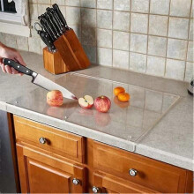 PARKKitchen Accessories Kitchen Countertop With Acrylic Cutting Board, Countertop With Transparent Cutting