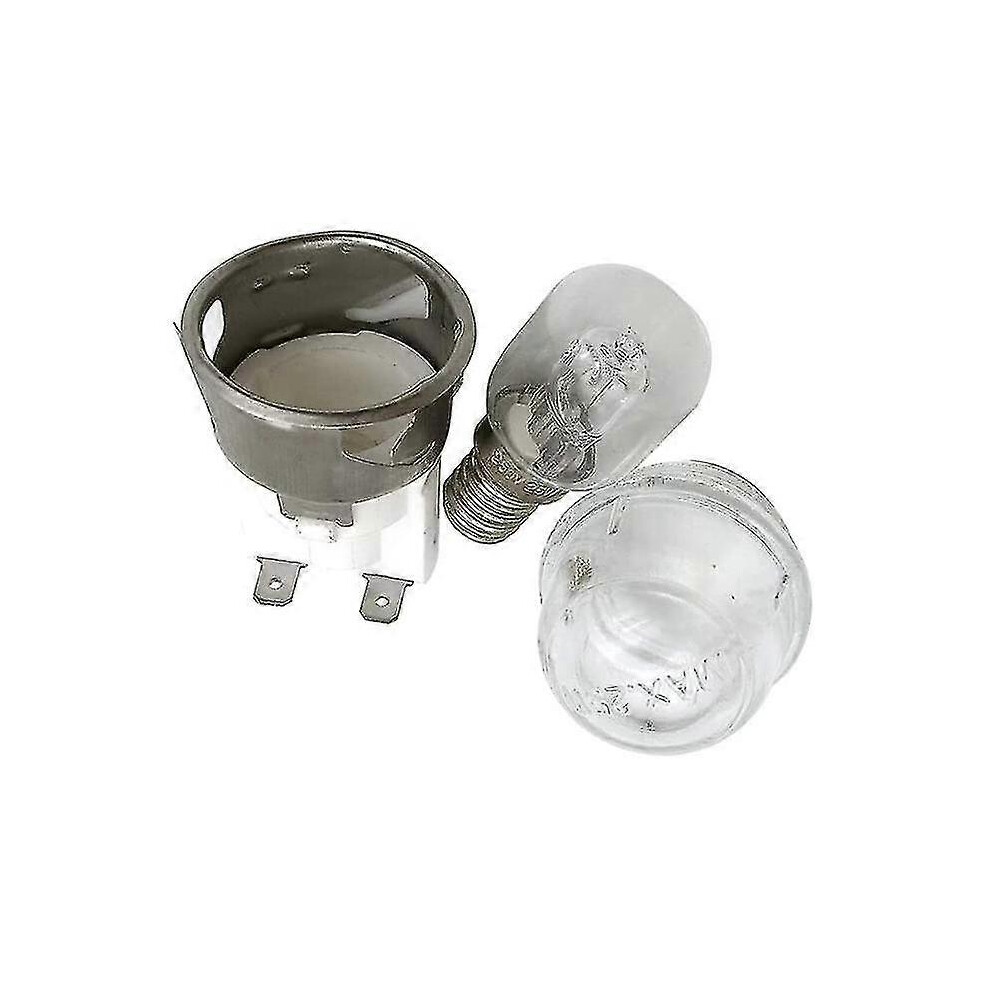 Parkcdsx 2 Set E14 Resistenza Alle Alte Temperature 300 Celsius 250V 25W Lampada Da Forno, Portalampada