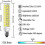 PARKE11 Led Bulb Dimmable. 100w Halogen Bulbs Replacement E11 Jd T4 Mini Base 1000lm  (hs) -SX 2