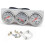 PARKGeschikt voor universele auto 2' 52mm Chrome Volt Watertemperatuurmeter Oliedrukmeter Drievoudige 1