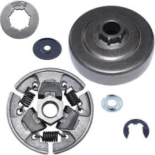 Kit corona pignone tamburo frizione PARK3/8" 7t compatibile con Stihl MS 170 171 180 181 190T 191T 210