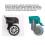 PARKSuitable for 4 Pack Universal Luggage Replacement Spinner Wheels for Suitcases-JC 2