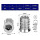 PARK100pcs Wood Threaded Insert Hex Nut M6 X 15mm Zinc Alloy Screw Insert Threaded Socket Head Screw M6 2
