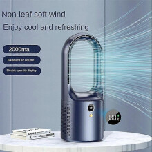 PARKHousehold Bureau Turbo Bladeless Elektrische Ventilator USB Oplaadbaar Stille Mini Draagbare Luchtkoeler
