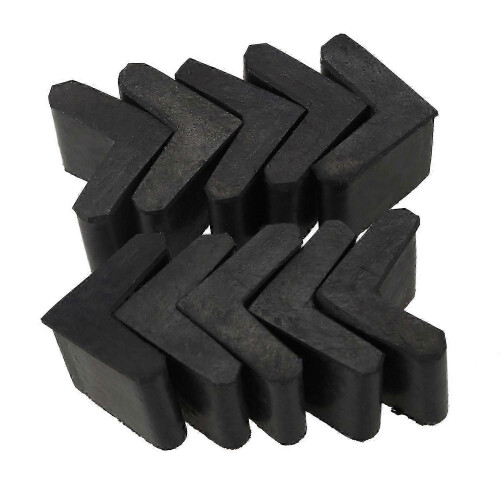 PARKRubber L Shaped Angle Iron Foot Pads Covers 10 Pcs