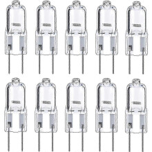 PARK10 kpl G6.35 halogeenilamput 2 pin 12v 35w, lämmin valkoinen 2700k, sopii kattokruunuihin, raidevaloihin,