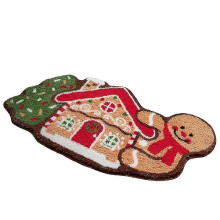 PARKChristmas Gingerbread House Area Cartoon Floor Mats Bathroom Anti-Slip Mats Porch Mats B