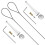 PARK2 Sets Gate Latch Cable Pull String,Adjustable Spring Door Latch Opener, 2-6 Inch suitable for Metal 1
