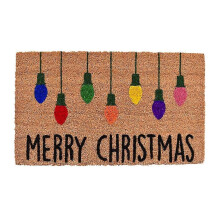 PARKNew in Christmas Theme Pattern Non-Slip Front Door Entrance Mat Home Decor Xmas Letter Print Floor Mat
