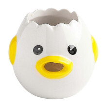 PARKCute Egg Separator, Ceramics Vomiting Chicken Egg Yolk White Separator, Practical Household Small Egg