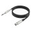 Cable de micrófono PARKXLR hembra a conector mono de 1/4 de pulgada, cable de micrófono trenzado no 2