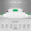 PARK12pcs 7w White Led Downlight Recessed Ceiling Lights Slim Spot Light 2