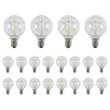 PARK20 Kpl G40 LED-lamput E12 Ruuvijalusta Särkymättömät Globe-polttimot Solar String-si xi