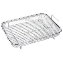 PARK1Pcs Cesta para freidora apta para horno, cesta para parrilla de acero inoxidable, cesta de malla