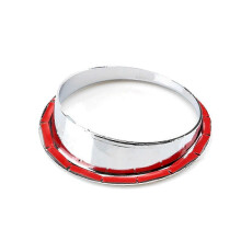 PARK1Pair Car Front Bumper Fog Lamp Trim Rings Cover Suitable for H2 2003-2009 Chrome Fog Light Bezel Exterior