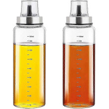 PARKOlive Oil -annostelijapullo, etikka ja öljypullo 2 * 200 ml ruostumaton teräsöljy lahja