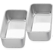 PARK Broodvormset van 2. RVS broodvorm, bakvorm voor toastbrood. Broodvorm.