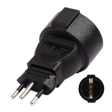 PARKSwiss 3pin Round To Eu Standard 16a 250v Power Supply Adapter Male To Female