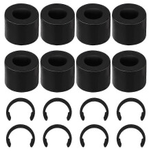 PARK8Pcs Retaining Clip Rings Suitable for and 8Pcs Rubber Roller Replacement, Keep Rubber From Moving