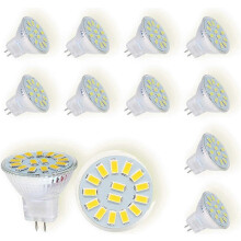 PARKMR11 GU4 LED-polttimot 12V, kylmä valkoinen 6000K, 4W vastaa 40W halogeenilamppua, 500LM, 120 kulma,