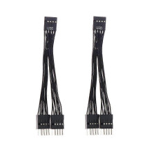 PARK2Pcs Computer Motherboard USB Verlängerung Kabel 9 Pin 1 Buchse auf 2 Stecker Y Splitter Audio HD