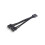PARK2Pcs Cable de extensión USB para placa base de computadora de 9 pines, 1 hembra a 2 machos, divisor 2