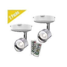 PARK2 Pack langaton kohdevalo, paristokäyttöiset korostusvalot maalauksiin, mini-LED-kuvavalo,