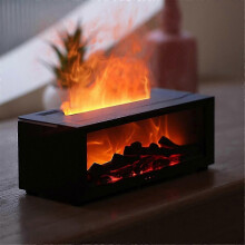 PARKFireplace Flame Humidifier Bedroom Lasting Fragrance Machine Simulated Flame Aromatherapy Machine