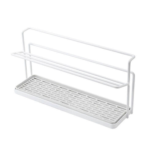 PARKBottle Scolapiatti Scolapiatti con Vassoio di Scarico Scolapiatti da Cucina Bianco