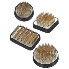 PARKgeschikt voor 4 stuks Japanse Ikebana Kenzan Kit voor bloemstukken, 2,4 inch rond, 1,6 inch vierkant,