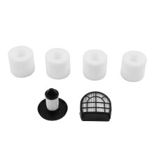PARK6-teiliger Staubsaugerfilter-Ersatz, ABS-Faser, 1 Vormotorfilter, 1 Nachmotorfilter, 4 Schaumstofffilter