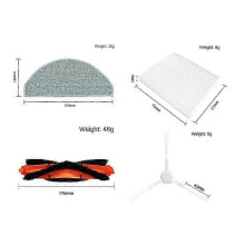 PARKsuitable für 13PCS für Xiaomi Roboter Vakuum E10 B112 / E12 Vakuum Ersatz Teile Zubehör Wichtigsten