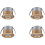 PARK4er-Set Mini-Einbau-LED-Strahler, 3 W, Warmweißgold 1