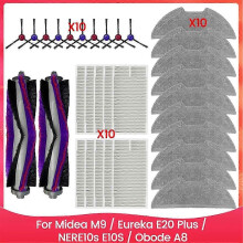 PARKgeeignet für 32PCS Hauptseiten-Mopptuchfilter für Midea M9 / Eureka E20 Plus / NERE10s E10S / Obode