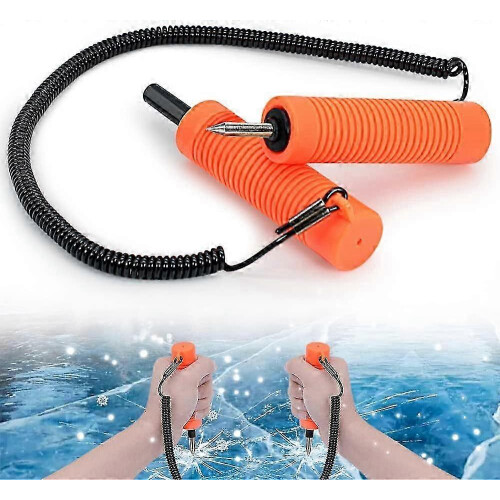 PARK Einziehbare Eispickel, Sicherheitspickel zum Eisfischen, Eisbrecher-Zubehör, Notfallausrüstung
