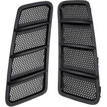 PARK2Pcs Black Left & Right Hood Air Vent Grille Fit Compatible Benz W166 GL GL350 GL450 ML ML350 2012-2015