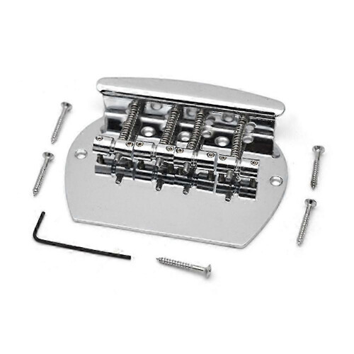 PARKElectric Guitar Pull Plate PB Bass Bridge 4-String Semi-Circular Large Bass Lower Saddle Straight Code