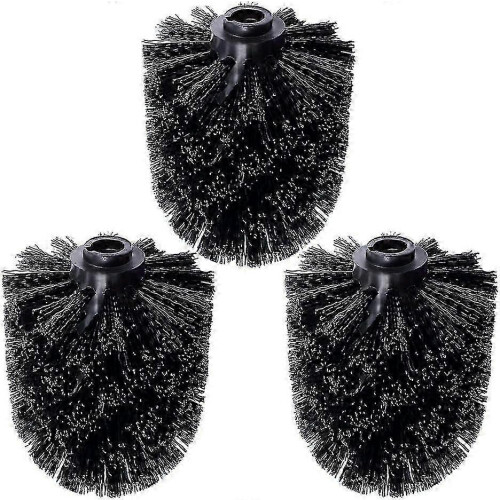 PARK3-Pack Toilet Brush Head Replacement Black Brush Replacement Bros-CHENG DU