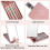 PARKMagnifying Mirror USB Rechargeable Rotatable Switch Foldable Touch Makeup Mirror with Light and Makeup 2